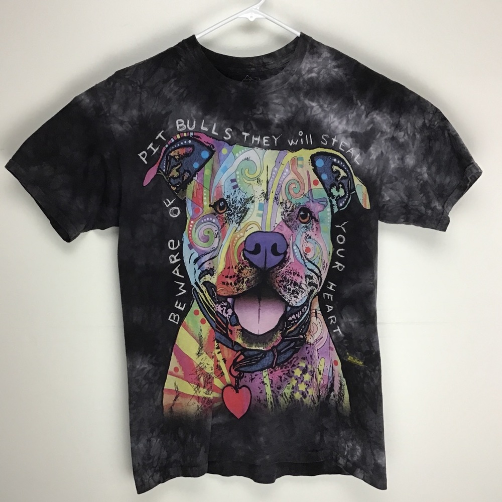 The Mountain Dean Russo Artist Pit Bill graphic tee shirt L